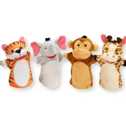 New Melissa u0026 Doug Zoo Friends Hand Puppets